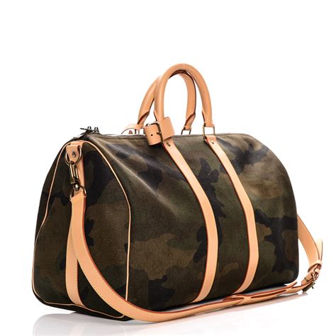 louis vuitton x supreme keepall bandouliere monogram camo 45 camo|Keepall Bandoulière 45 Other Monogram Canvas .